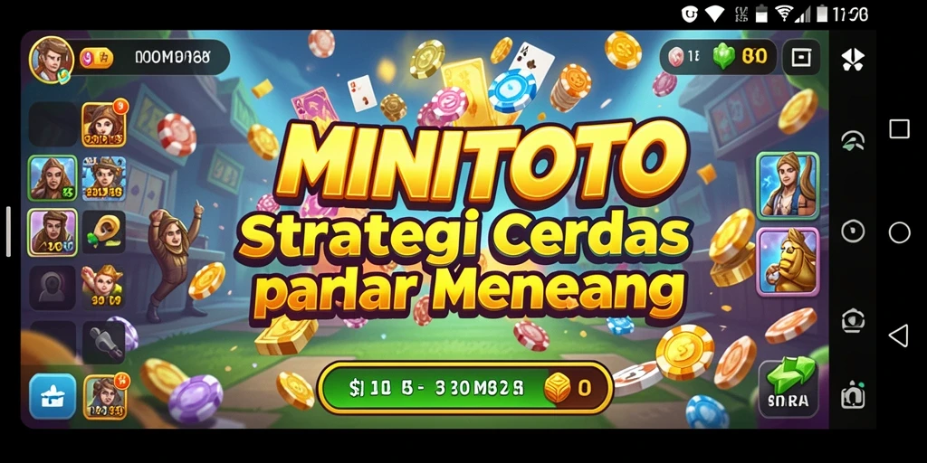 Tampilan menarik dari gameplay strategi MINITOTO.