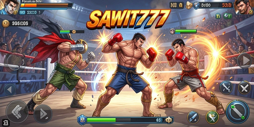 Tangkapan layar gameplay Fighting yang menegangkan di SAWIT777.