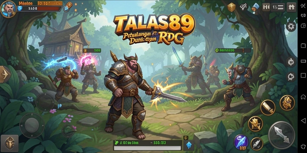 Tampilan gameplay RPG TALAS89 yang menakjubkan dan mendebarkan.
